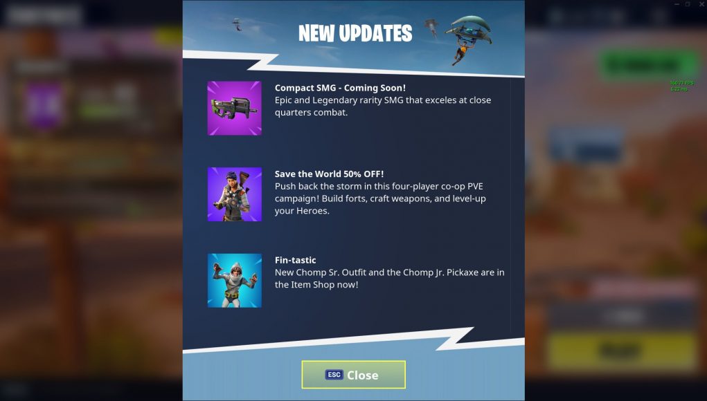 NUEVO ARMA

Rareza epica y legendaria que sobresale en los combates de cuartos cerrados. 

La nueva arma debería activarse con la nueva actualización de esta semana.