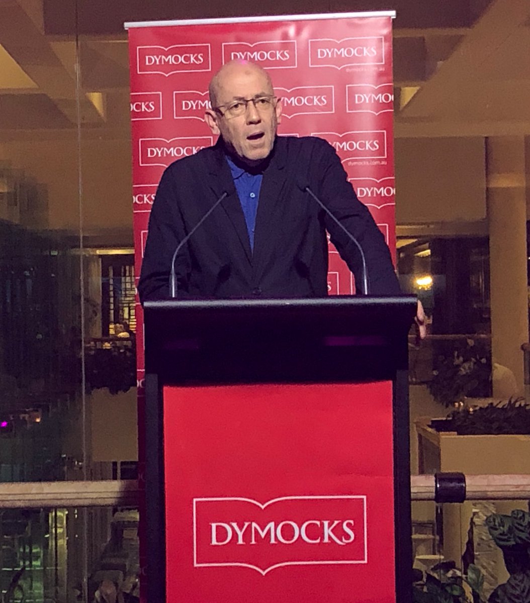 birdermein's tweet photo. @MorrisGleitzman reflecting on truth-telling and fairness.  Is our human conversation breaking? Thought-provoking words from our beloved Children’s Laureate @PuffinBooks #DymCon18 #helparoundthehouse @PenguinKidsAus https://t.co/U74fz5fa2i