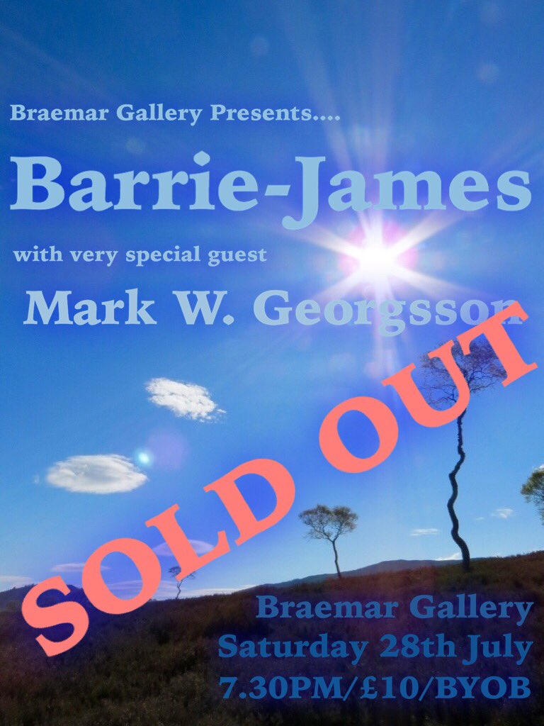 markwgeorgsson's tweet photo. I’m absolutely delighted to say that the up and coming gig with @NightmareBjo @BraemarGallery on Saturday night is now SOLD OUT!
Really looking forward to this one and another trip up to the Highlands! 🏴󠁧󠁢󠁳󠁣󠁴󠁿 https://t.co/t3u6VOK6og