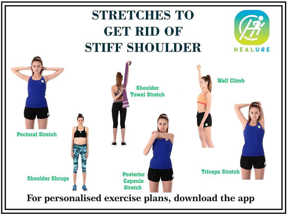 Healure ×'×˜×•×•×™×˜×¨ Stretches To Get Rid Of Stiff Shoulder Form More Download Healure App From Play App Store Shoulder Shoulderstretchingexercises Https T Co Deb9uhckt0