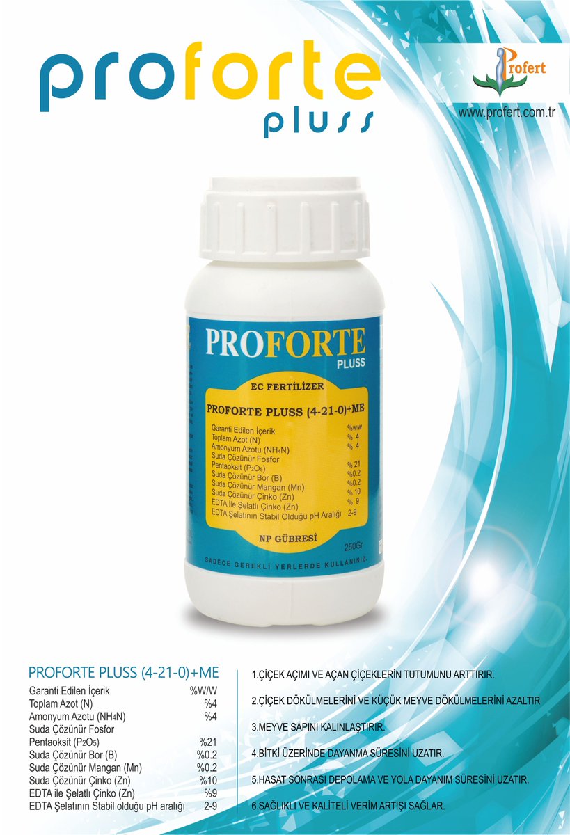 Profertgubre's tweet photo. @Profertgubre #Proforte: #çiçeklenme, #döl tutumu, verimi ve kaliteyi artırır.
#Meyve dökümünü önler, meyve dayanıklılığını artırır.
#Çiçek dökülmesini, takoz yapmayı minimuma indirir.
Ani #hava değişikliklerinden kaynaklanan olumsuzlukları minimuma indirir.
#BirSeylerYaz https://t.co/fLpYBswhMN