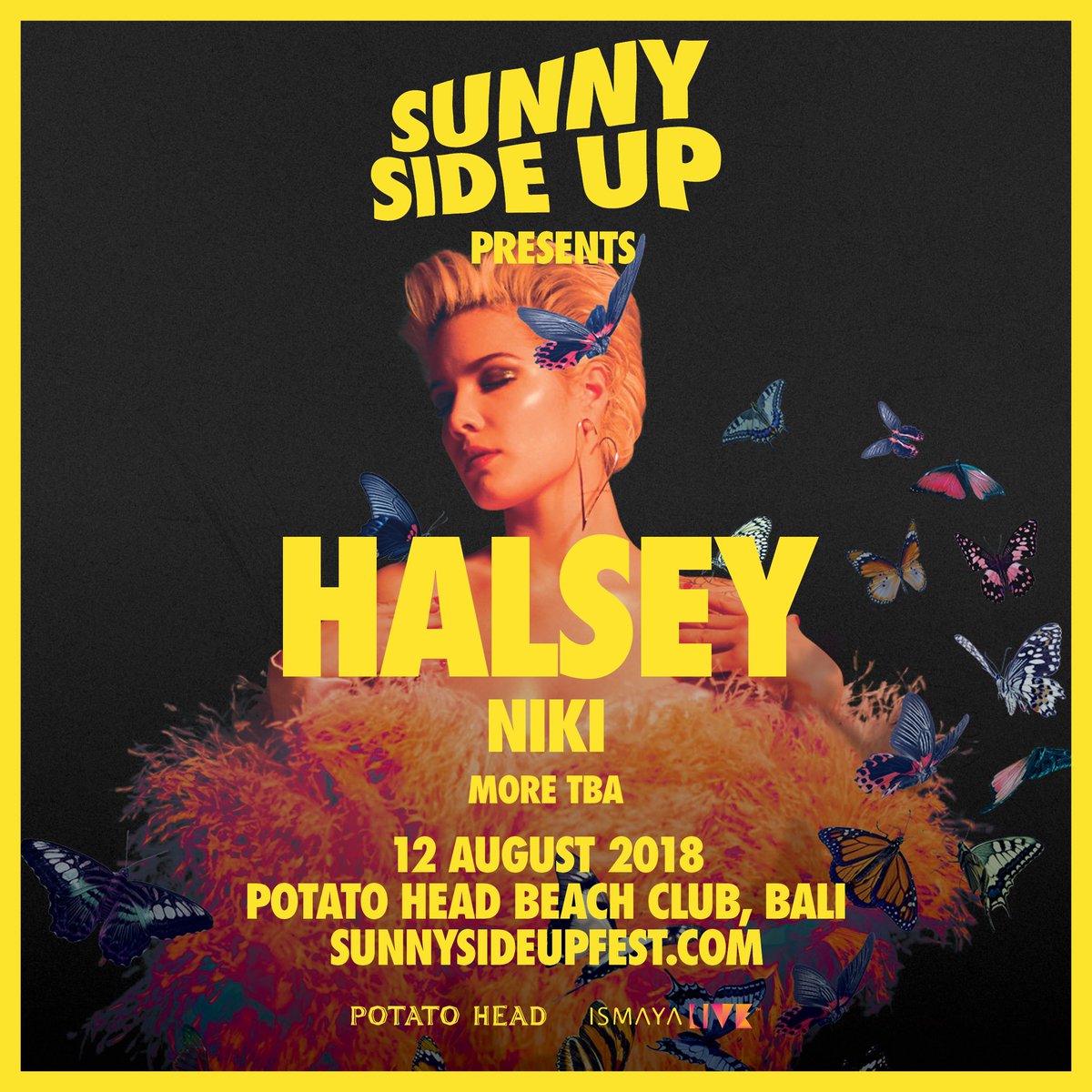 ardanradio's tweet photo. Alt-pop superstar @halsey is headlining Day Two of #SSU18 π along with Indonesian RnB princess NIKI #potatoheadbali #ismayalive
https://t.co/et1i0C70Sn https://t.co/ObvVeaRnZ6