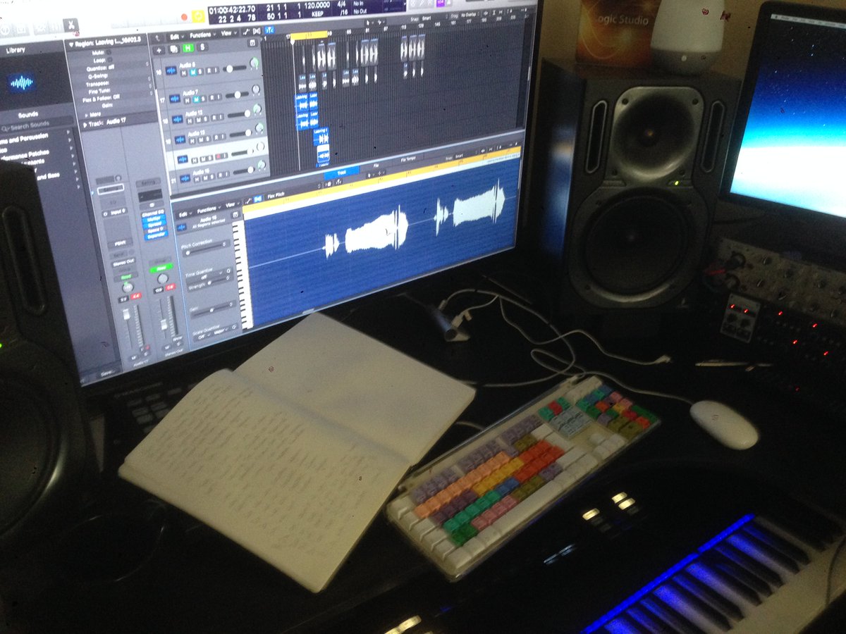OMG_itsTheBoogs's tweet photo. The song book is out in our studio again - new songs 'Twisted Symphony' and 'Breathe' will be with you shortly. Check out our new EP 'Leaving The Moon Behind' in the mean time download it for free https://t.co/tUroe4fKzD #freedownload #indierock #indiemusic #theboogs https://t.co/YYCtMgsGsQ