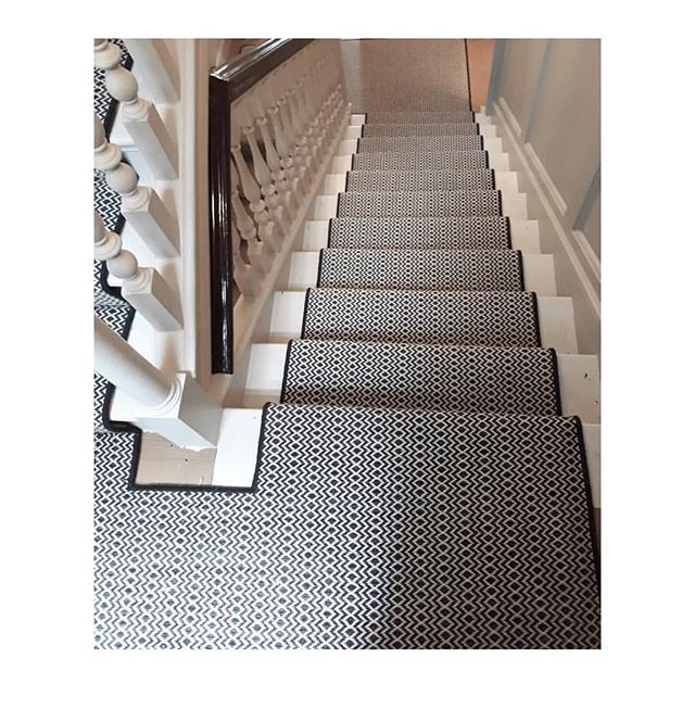 A gorgeous #custom <a href="/kasthallrugs/">Kasthall</a> #stairrunner that we recently installed for #annahewitsondesign