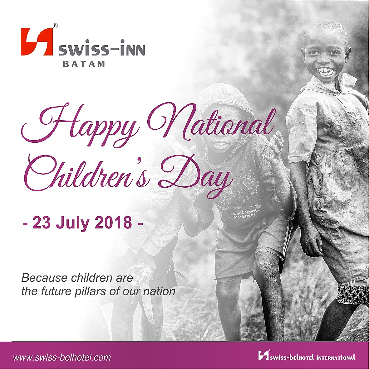 Happy National Children's Day 2018 !

#swissinnbatam #nationalchildrensday #childrensday #swissbelhotel