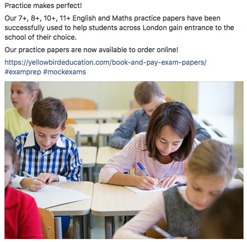 Practice makes perfect! Our 7+, 8+, 10+, 11+ English &amp; Maths practice papers have been successfully used to help students across London.
Now available to order online!
yellowbirdeducation.com/book-and-pay-e…
#examprep #mockexams #11plus #7plus #8plus #10plus #London #Londonprepschool