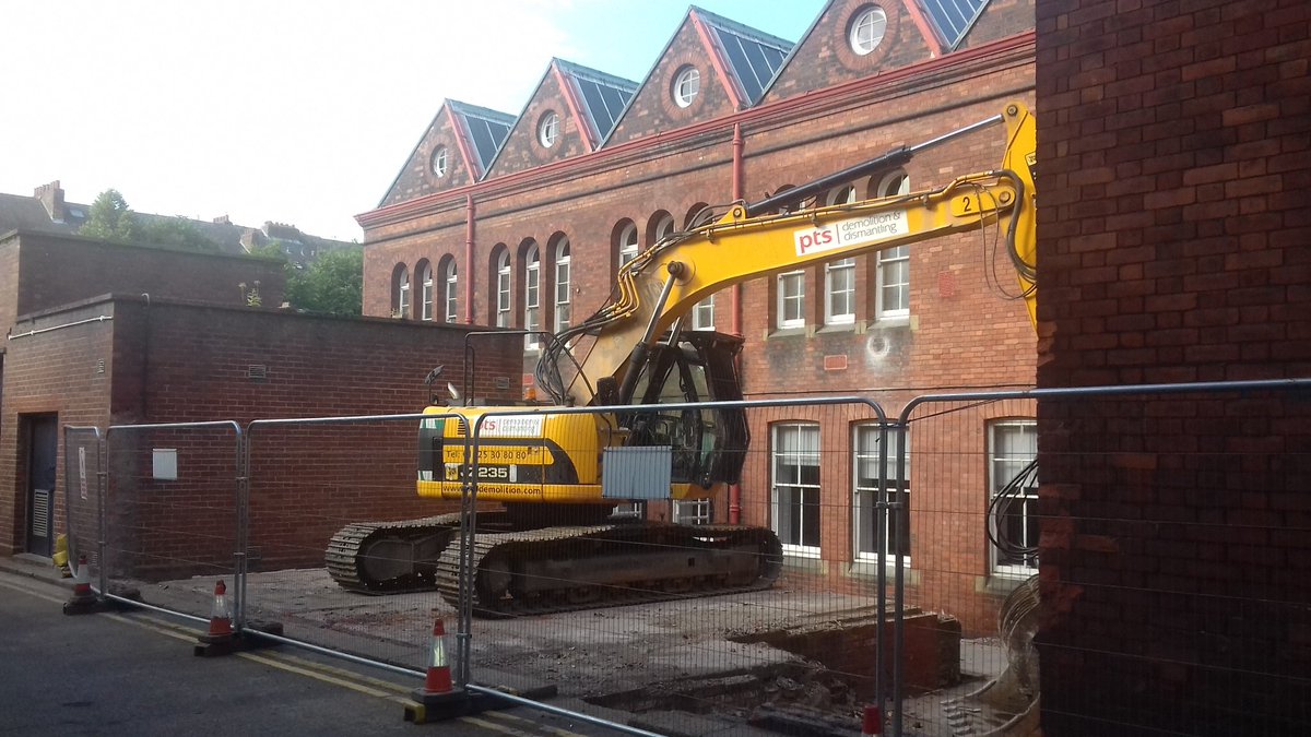Thanks to <a href="/esh_group/">Esh Group</a> &amp; ptsdemolition.com for working over the weekend to create space on Campus for an improved entrance to Sutherland Building and the new home for <a href="/NUArchitecture/">Northumbria Arch</a> <a href="/NorthumbriaProp/">Property@Northumbria</a> <a href="/NSurveyingSoc/">Northumbria Surveying Society</a> @UNNIntArch <a href="/ArchSocNU/">Northumbria Arch Soc</a> <a href="/NorthumbriaUni/">Northumbria Uni</a>