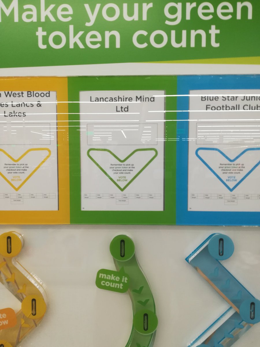MindFacingUp's tweet image. Nice work from the guys at #Blackburn #Asda adding @LancsMind to their green token campaign #MentalHealth #community
