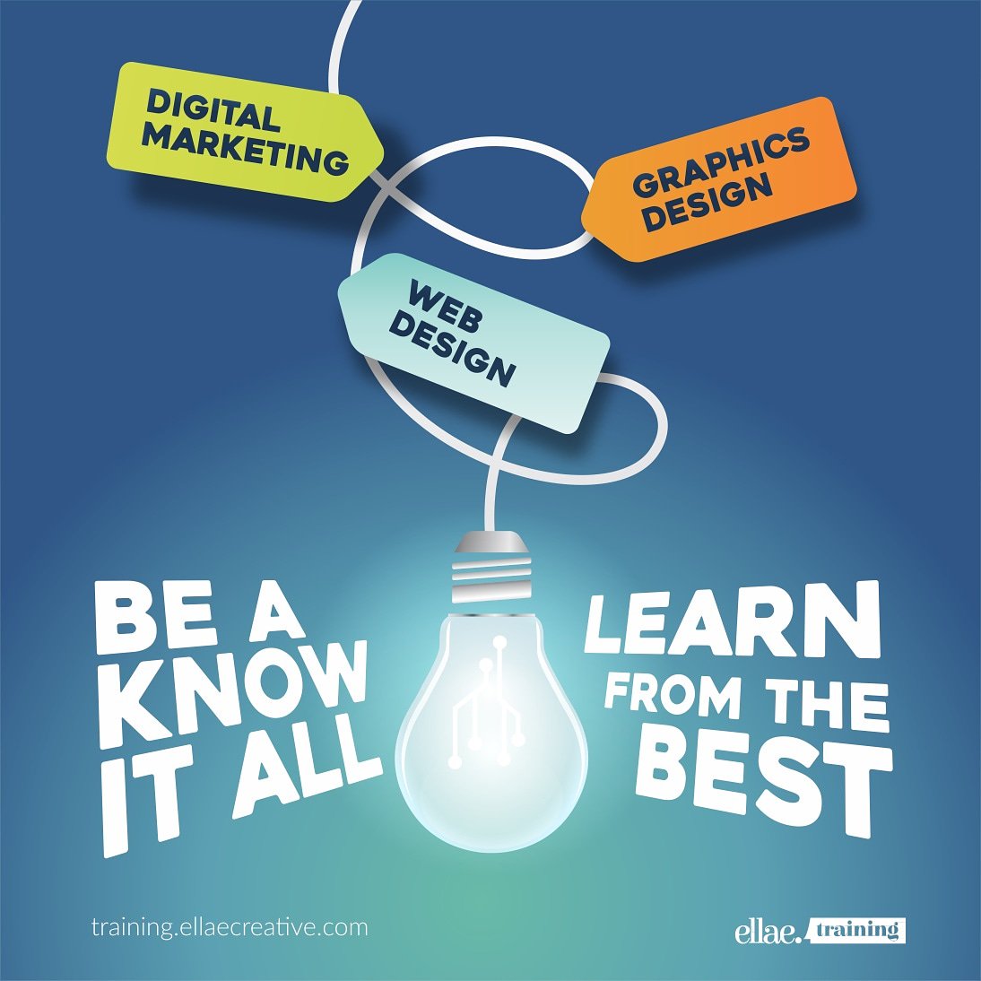 ellaetraining's tweet photo. Be a know-it-all! Learn from the best #DigitalTrainingAcademy in Africa. 
__
We offer #Fulltime, #Accelerated &amp; #Weekend program(s) in Branding, Digital Marketing, Graphics Design and Web Design.
To sign up, please call 014532727 or 014532729. Or visit https://t.co/IUFmKuHu1B https://t.co/Yi3VsJ23ob