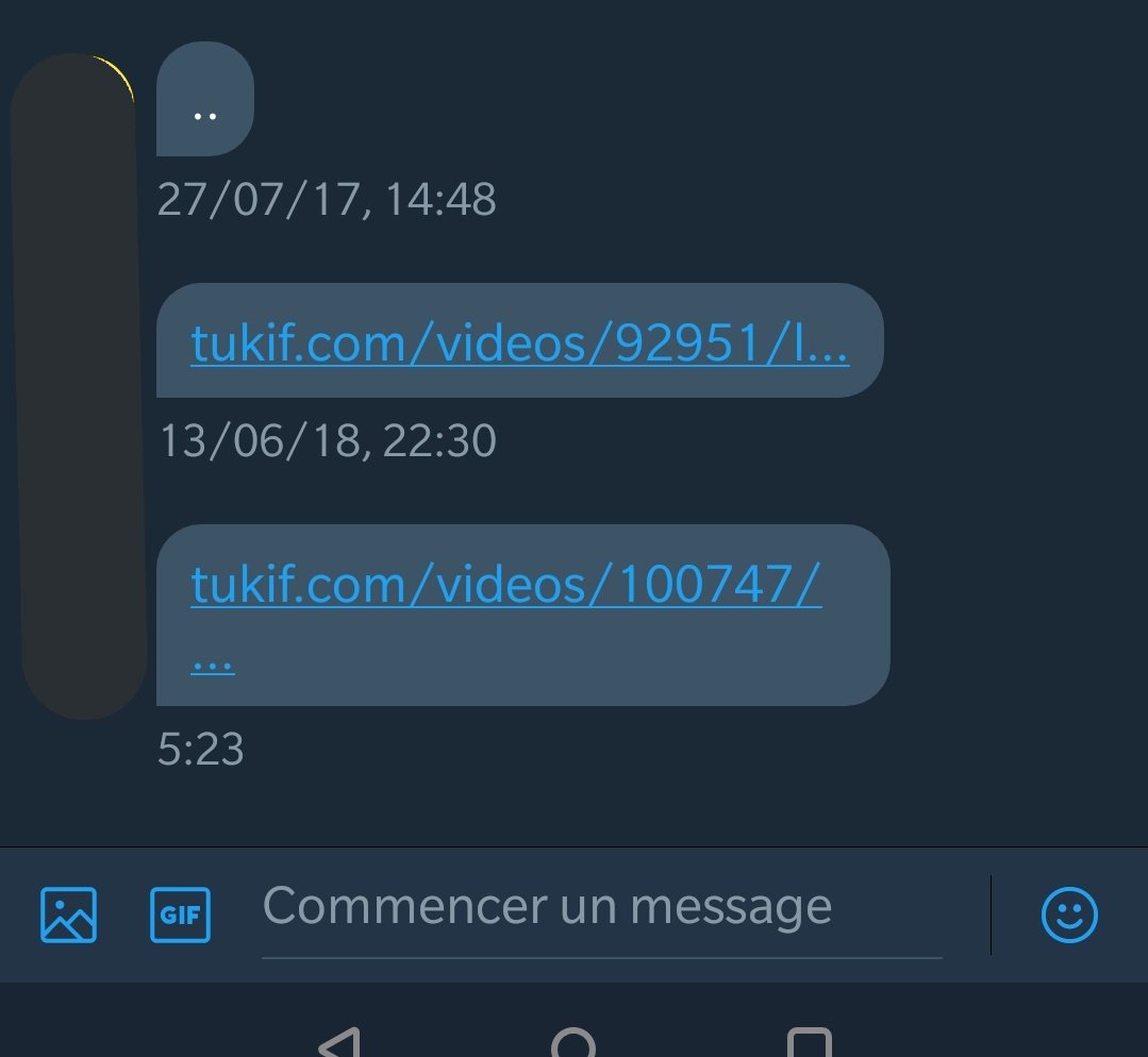 Il y a un mec ça fait quelques mois qu'il se sert des DM de notre compte comme d'un bloc note à vidéo porno 😭😭😭