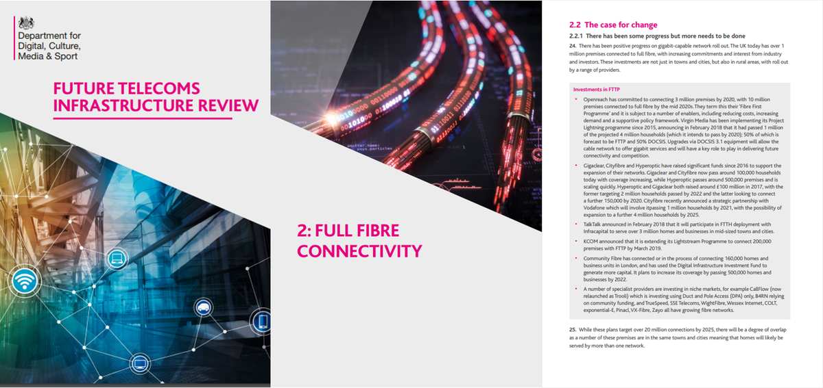 The UK Government has published today its 'Future Telecoms Infrastructure Review', setting out the plan for a full fibre and 5G future. OTT's training programmes can help you to design and implement the fibre infrastructure to make it a reality! #COFI #CONA