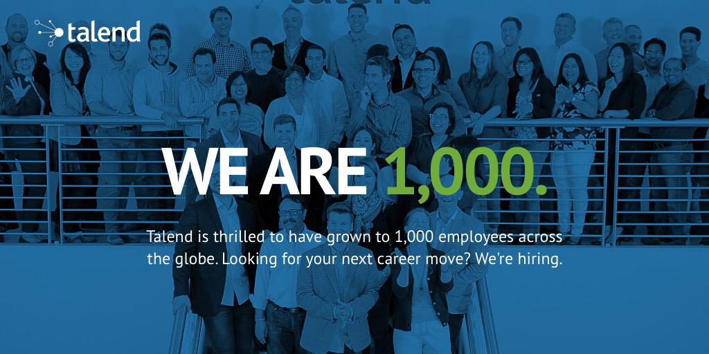#hiring #careers #bigdata #cloud #dataintegration #etltools #talend #teamtalend