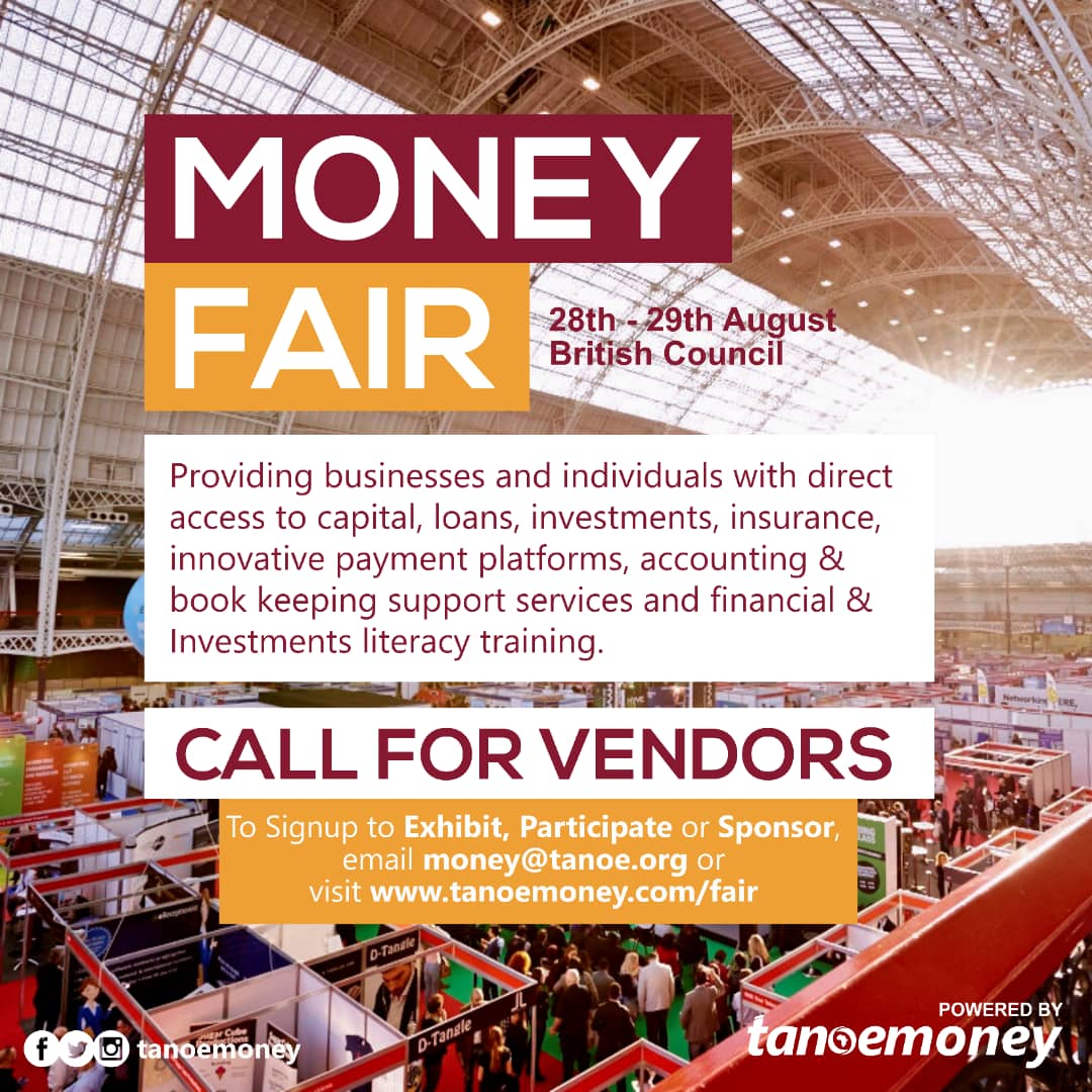 TANOENetwork's tweet photo. Do you have a business that provides services in connection with money?

We invite you to come and exhibit at the 2018 TANOE MONEY FAIR.

You can read more at https://t.co/VAdQTBFoaM

#MoneyFair #BusinessAndPersonalFinanceExpo https://t.co/0PvmN9Uy1U