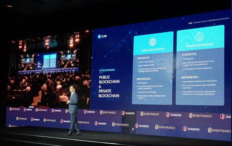 btc_wires's tweet photo. Wooktae Kang, the CEO of Blockware that is the development of T.OS had a presentation in Blockchain Partners Summit 2018! @tosblock_JP,@sallyeaves @BlockchainHQ 
#BlockchainPartnersSummit2018 #BPS2018 #tos #toscoin #tosblock  #HybridBlockchain #blockchain #cryptocurrency #altcoin https://t.co/vHiBVUiCk9