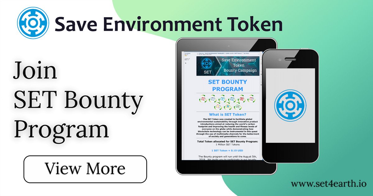 Don't Trash Our Future. Recycle!

The Bounty program is on till November 4th, 2018.

For registrations, please follow this link: bit.ly/2udmhjI

Bounty Thread: bitcointalk.org/index.php?topi…

#Cryptocurrency #Bitcoin #Ethereum #green #Recycle #EcoMonday #Environment