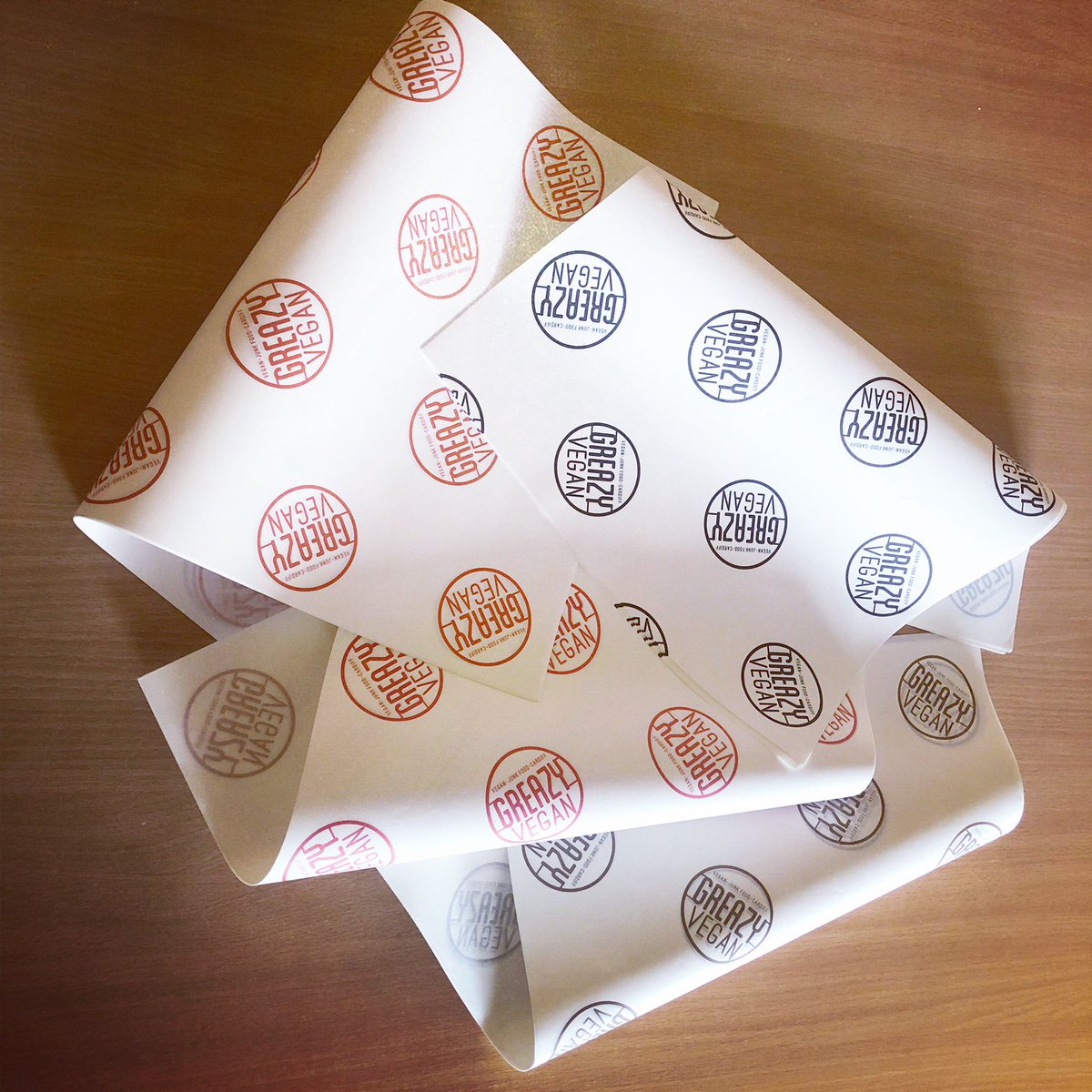 CharlExpPkg's tweet photo. Getting in the #MeatFreeMonday mood here at Charlotte Express Packaging with our new sheets we produced for Greazy Vegan - soon opening in Cardiff! 🌱🌱 https://t.co/NzN6rHwBq1