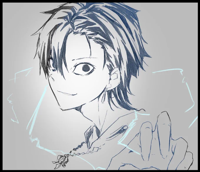 というマシュマロが飛んできたので調子に乗って嚆矢くん描きました!
落書きクオリティですけど、こう、思い出深いキャラクターでとても好きです! 