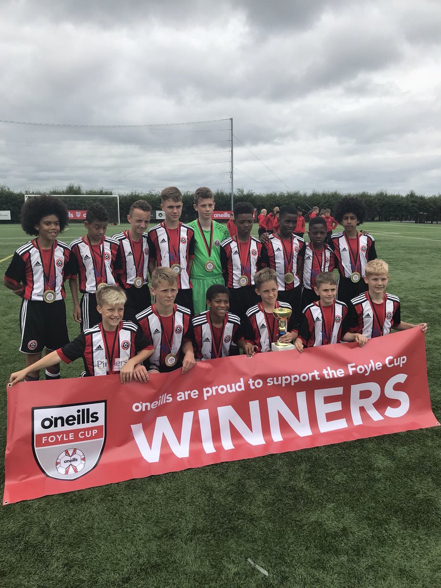Shoutout to coaches Bobbie and Sharky who have returned back from the Foyle Cup in Northern Ireland with Sheffield United.

Well done to the U13 side who won the Foyle Cup!

#PlayerDevelopment