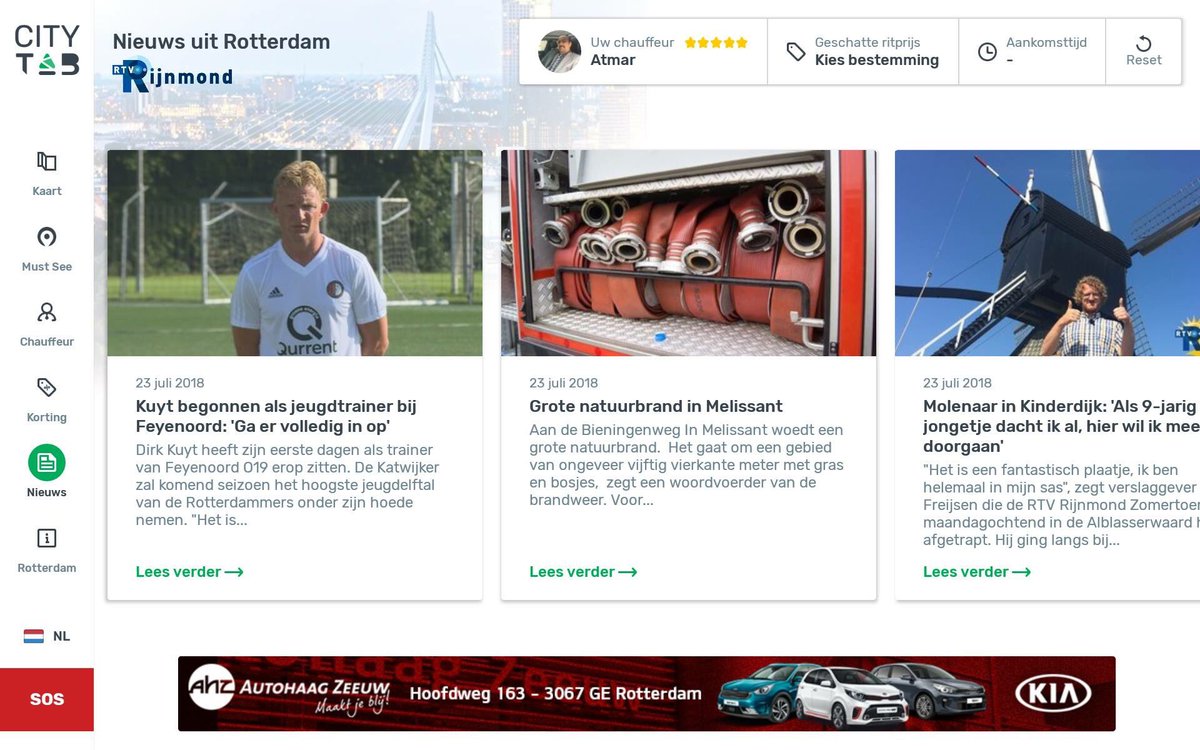 CityTab010's tweet photo. Op de hoogte blijven van het laatste #nieuws terwijl je geniet van een comfortabele rit in een mooie #taxi? Dat kan met de City Tab! Naast informatie over Must Sees en de #chauffeur, is het ook mogelijk om het laatste nieuws, verzorgd door @RTV_Rijnmond, te lezen op de City Tab. https://t.co/M7SB2yrvjn