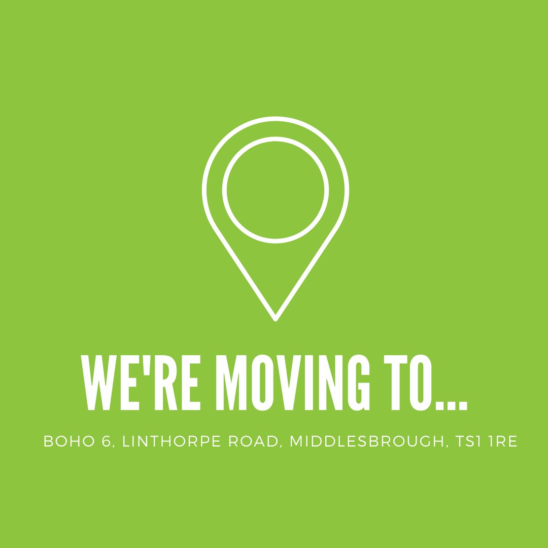 EntprsRevolutn's tweet photo. Yes! As of 30/07 (next Monday), our Central Point, Middlesbrough office is moving to Boho 6, Linthorpe Road, Middlesbrough ,TS1 1RE #newoffice https://t.co/UT7nilJydM