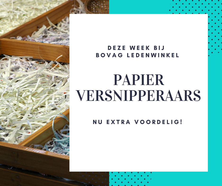 BOVAGwinkel's tweet photo. Een goede papierversnipperaar is onmisbaar om persoonsgegevens op papier  goed te kunnen vernietigen. Makkelijk, snel en deze week voor #BOVAG leden extra voordelig! https://t.co/T9CqLwa80X