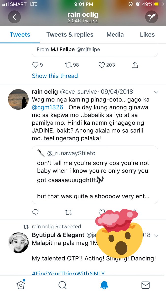 AntoniAlfy's tweet photo. @eve_survive @Lil_twtzy @jennydyporlage @MrFrankBaraan and you are?? atleast i’m making sense to some others, how about you? what do you want to say??—i mean what are you saying? or anong pinuputak mo din dito?? Nakakatulong to?? https://t.co/FzA2RTbFAm