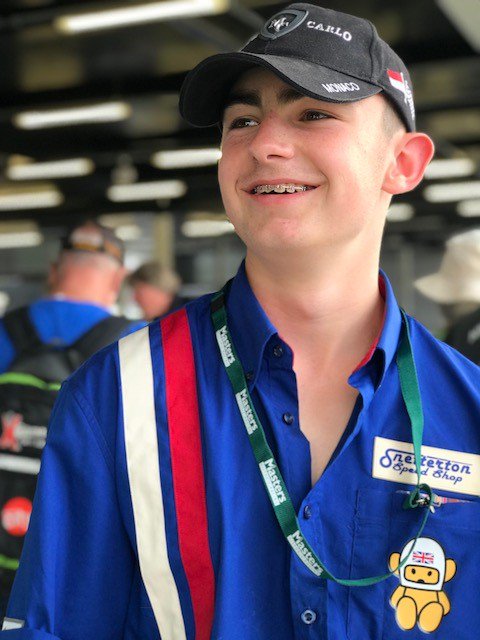 AHSWorkexp's tweet photo. Harrison enjoying his week working at Snetterton speed shop, a fabulous experience getting ready for the Silverstone Classic weekend and attending. Well done Harrison. https://t.co/WmQ71aNxXf