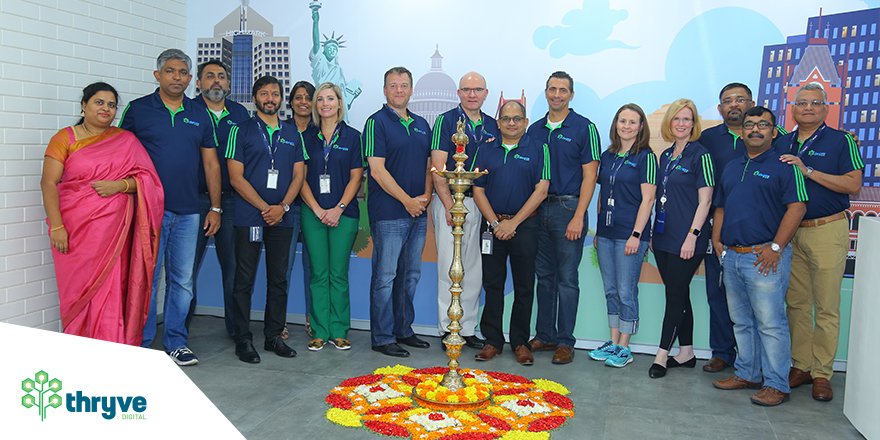 Thryve_Digital's tweet photo. We are excited to announce that we have added one more floor to our facility. We were honoured to have Michael Kowalski, Senior Vice President inaugurate 9th floor in Cambridge building on 13th July. More images on: https://t.co/IIk3z4jso3 https://t.co/Xo9FBeLuyB