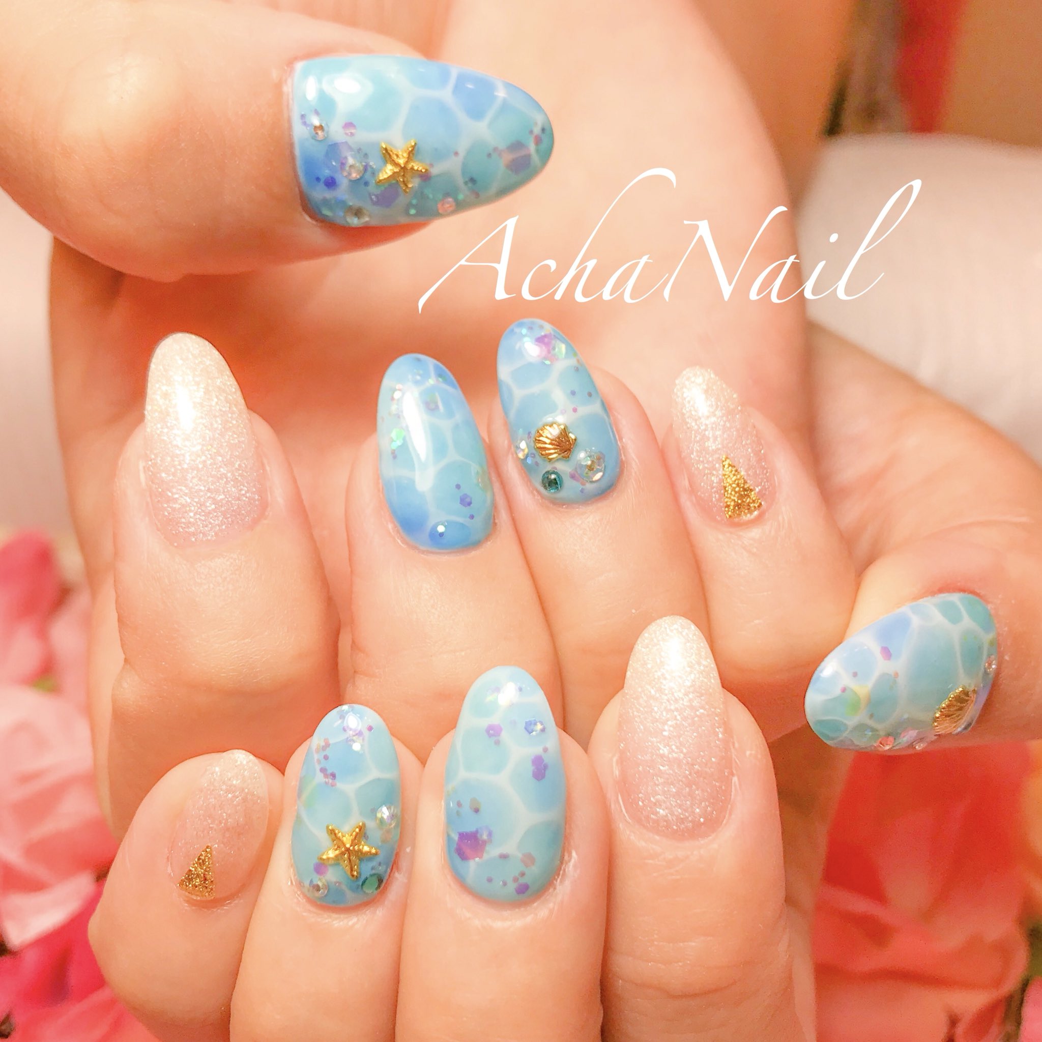 池袋ネイルサロンachanail No Twitter サマーラグーン T Co Nxqz9jd76w ドロップネイル 水面ネイル ラグーンネイル 水色ネイル 夏ネイル サマーネイル 海 ネイル ジェルネイル フィルイン 南池袋 池袋 池袋ネイルサロン ネイル