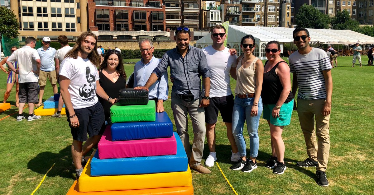 calfordseaden's tweet photo. A huge thanks to #GoToEvents for their help in arranging the #CrystalMaze at our staff #summer event earlier this month! Aren't we a good looking bunch? ๐ https://t.co/D0Ok9DwlzT