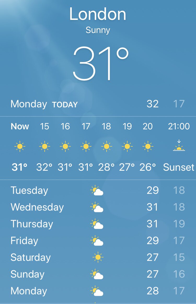 TheIVDoctor's tweet photo. With the #LondonHeatwave set to continue over the next week and the MET Office issuing an amber “Heat Health Watch Warning” it’s important to stay hydrated 💦☀️#London #Heatwaveuk #hydrate https://t.co/s68KjJjfCf