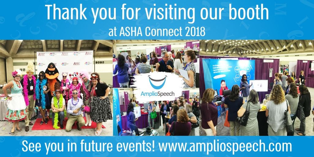 _Amplio_'s tweet photo. Thank you everyone for a great event at #ASHAConnect18! See you in future events. If you missed us you can always visit our website and follow us here to learn when and where you can meet us! https://t.co/WqrjG5gyYc https://t.co/v1mjE0HsGP