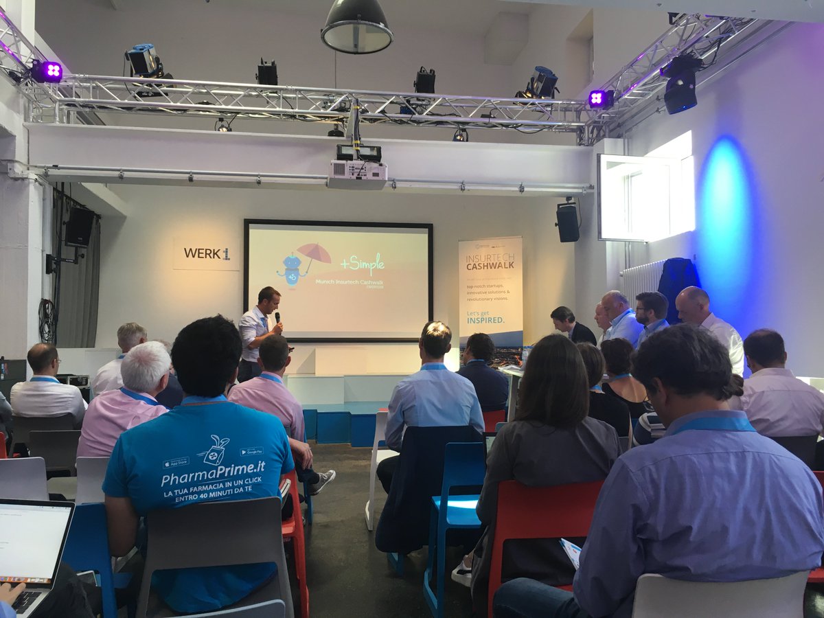 InvestinBavaria's tweet photo. #Bavaria and especially #Munich are centers of the European #insurance industry. At the #InsurTechCashwalk hosted by @InsurTechMunich at @WERK1muc about 35 #Startups are pitching for the favor of 50 #investors! We wish you much success and a bright future here in Bavaria! https://t.co/pDuOI1hEpF