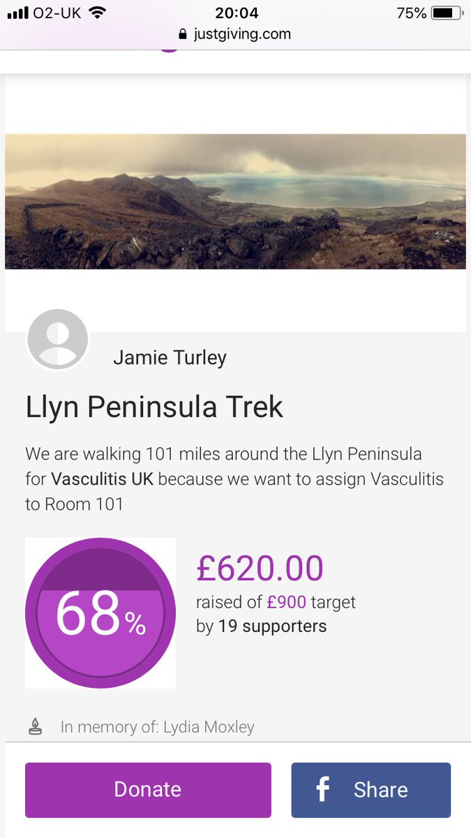 @TimMoxley & @Turtleman_9 are 14 miles down out of 101 on their charity walk for @VasculitisUK. Donate on #justgiving ‘Llyn on me’