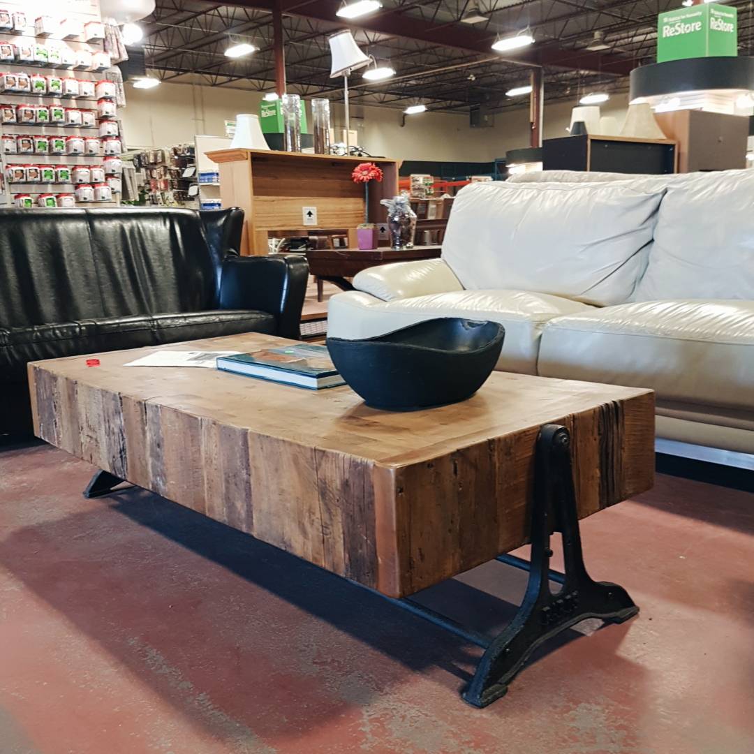 CalgaryReStore's tweet image. Rustic reclaimed russian pine coffee table. $500 at ReStore North.