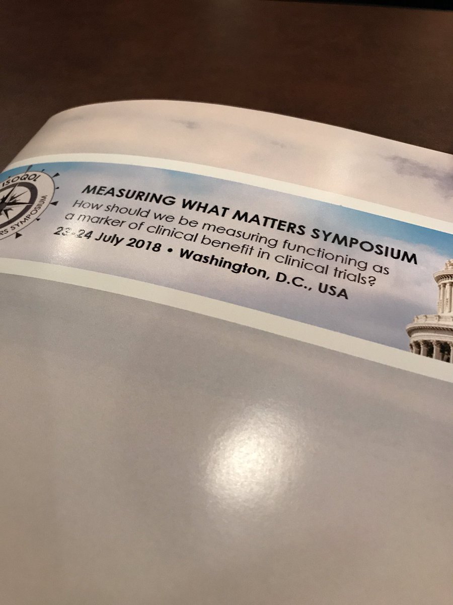 DGI is also excited to be at the #mwm2018 symposium this week @ISOQOL . Great discussions already on what matters to patients and COAs #measuringwhatmatters