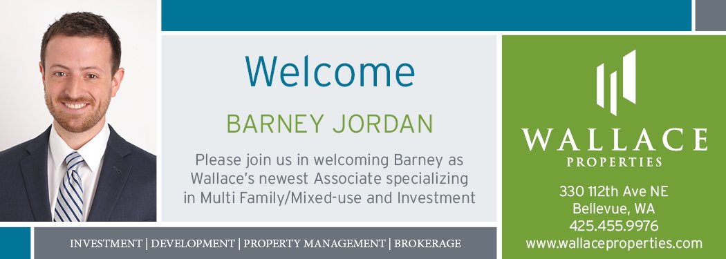 WallaceProp's tweet photo. Wallace Properties is happy to have Barney Jordan be a part of our Brokerage team! https://t.co/meop8mp1Hw https://t.co/6d53h87w6G
