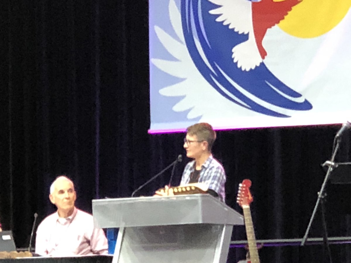 RevBobF's tweet photo. Moderator Cantwell, “If you have come because your liberation is bound up in mine, then let us begin.” “May we not rest until racism and privledge are abolished.” #gc43 #bcgc43 https://t.co/Yg2jEjtJoY