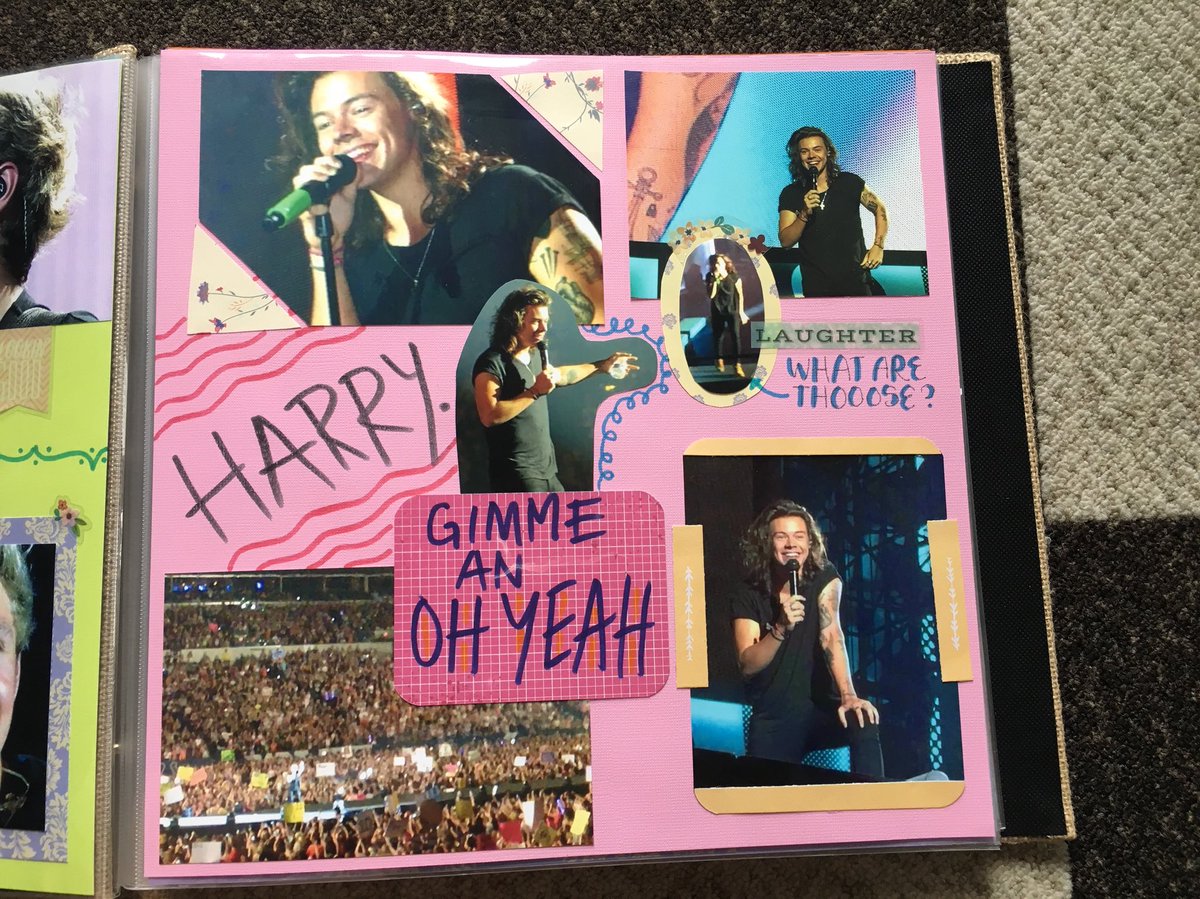 superfadestyles's tweet image. couple pages of my scrapbook from OTRA Indy ❤️ #8YearofOneDirection #otraindy