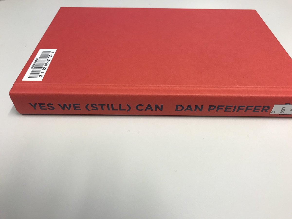 EnnisAriel's tweet photo. First person to get Yes We (Still) Can from the @nyuniversity library!! @danpfeiffer @PodSaveAmerica https://t.co/fNxP5DPtW2