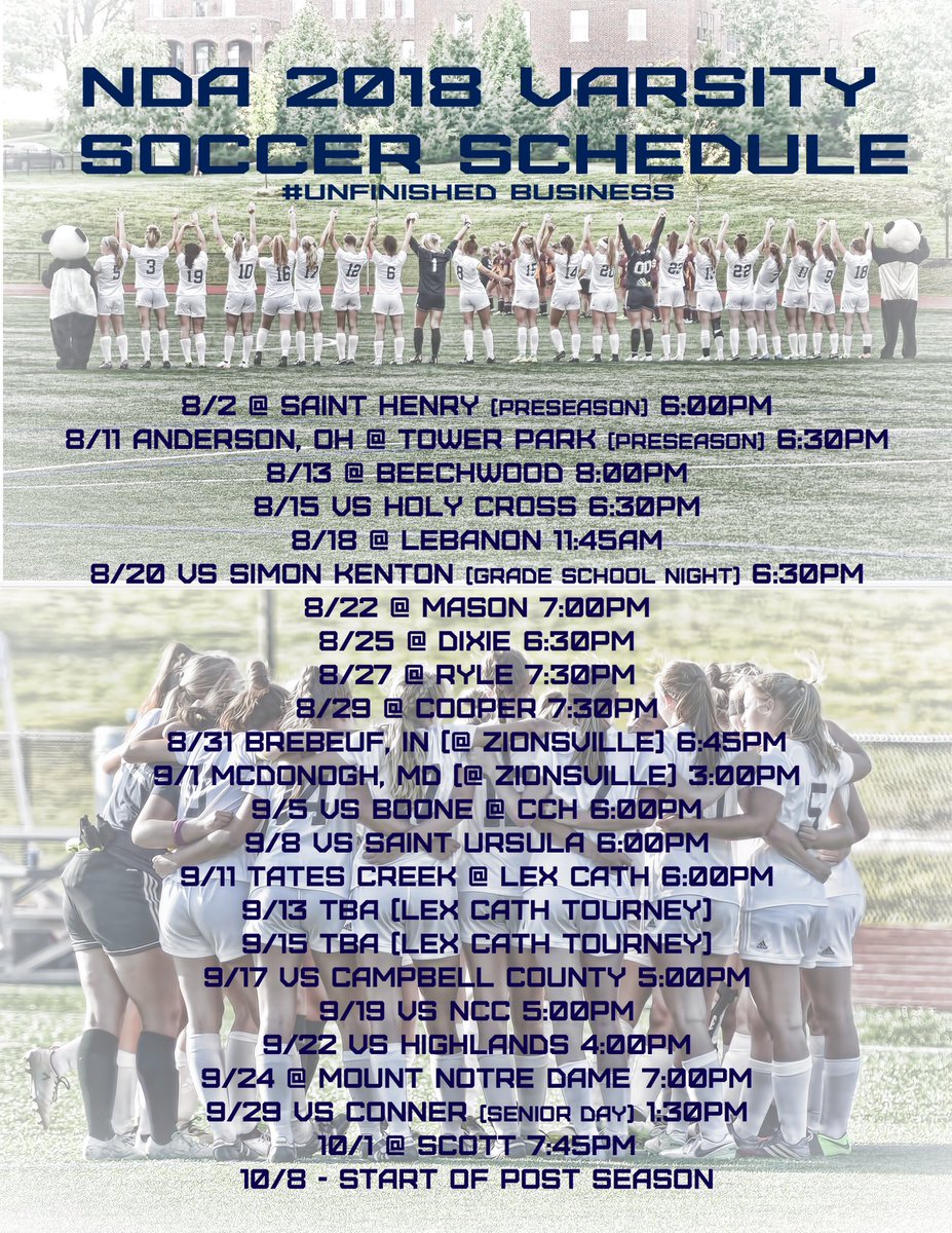 NDA_athletics's tweet photo. Tough schedules prepare us for the post season.  Go paNDAs!!! https://t.co/0aLGPr0e5t