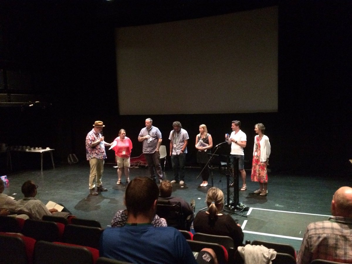 Williamsoninfo's tweet photo. A wonderful panel at the 5th British Autoethnography Conference at @ArnolfiniArts #reimaginingexperience Thanks for the photo @noahsoldman https://t.co/CHojRJrMS7