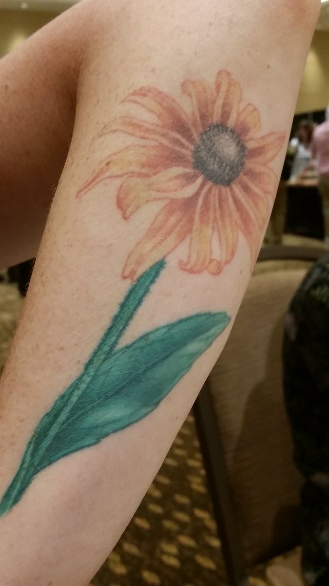 Beautiful body art seen at Botany2018 Rochester,  MN. Presenting today at 2:00 room 104. The Garden of Eaton. Botanical Adventures of Mary Emily Eaton.