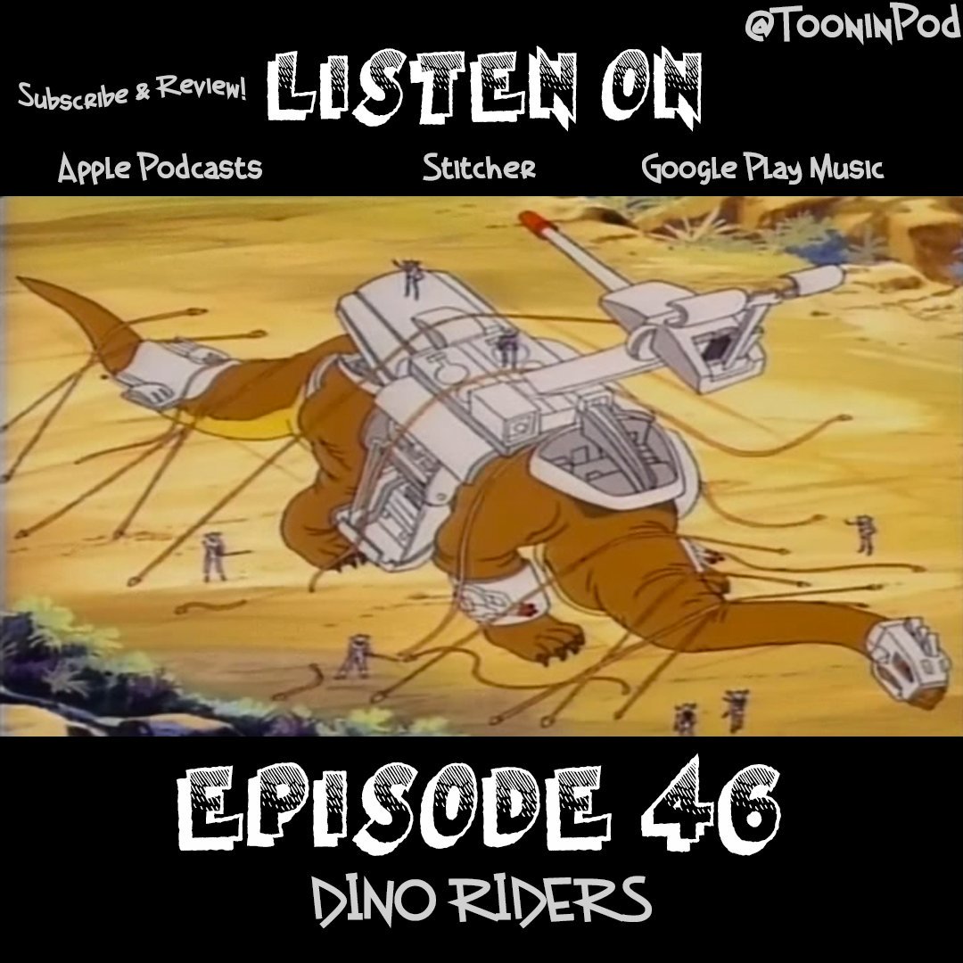 ToonInPod's tweet photo. This week we check out Dino Riders (suggested by @InPoorTastePod) and talk a lot about Woopie Goldberg #Podernfamily #mkpc https://t.co/6ONWUfQI3i https://t.co/hNd91t7N0u