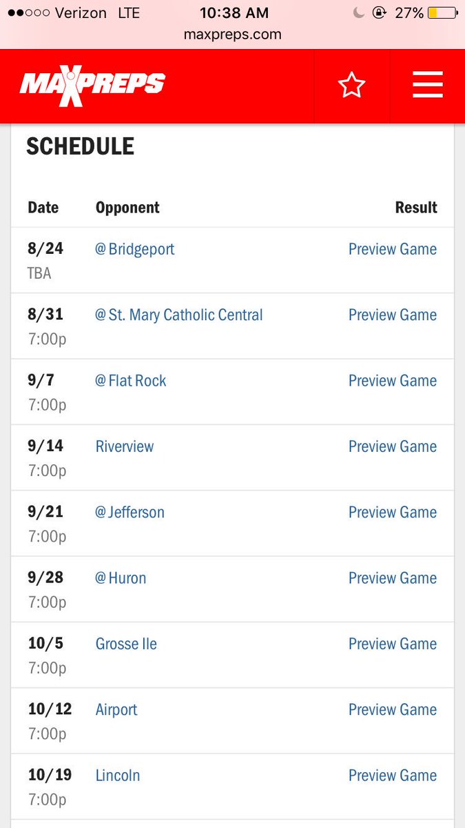 Here's the 2018 Milan High School Football schedule! Hope to see everyone at the games supporting our Big Reds ❤️🏈🎉