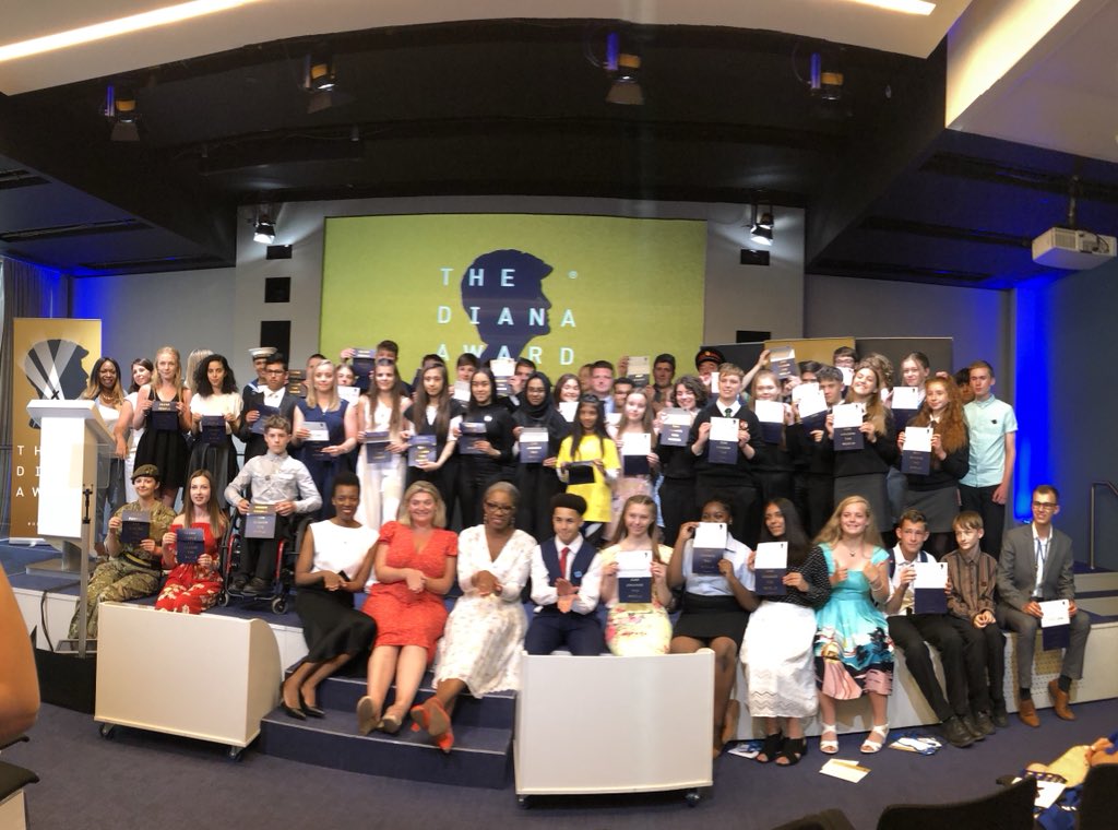 @AHS_FF Great day in London with Friendly Face team receiving The Diana Award