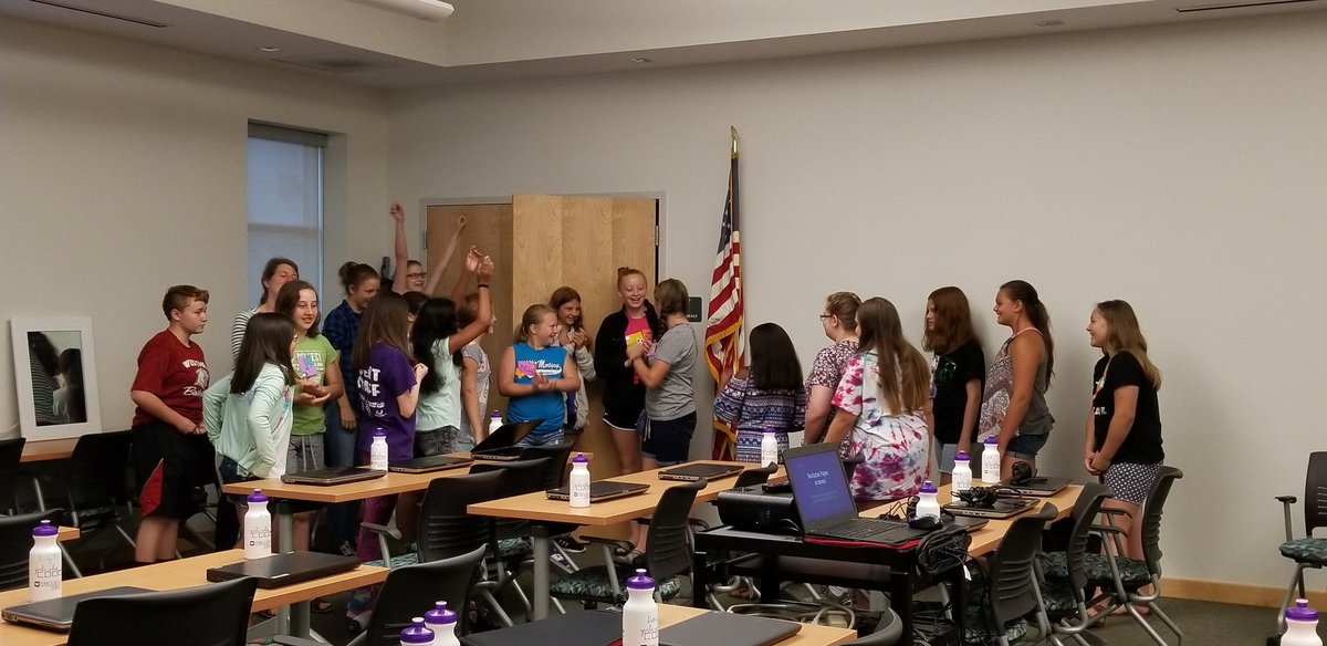 lesa_edwards's tweet photo. Having fun and learning lots at Girls Who Code summer camp @RocketCenterWV #RocketCenterWV # https://t.co/Do0bVJ2fAa