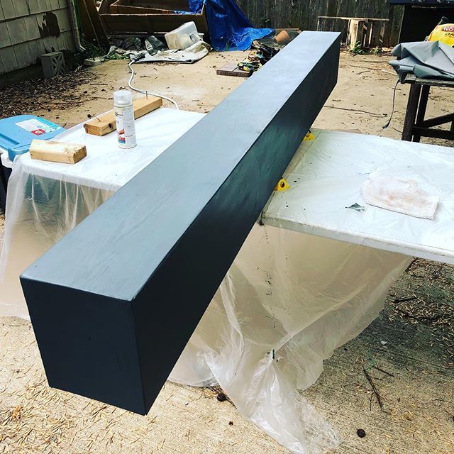David Ta On Twitter Fireplace Mantel Has Been Stained A Carbon