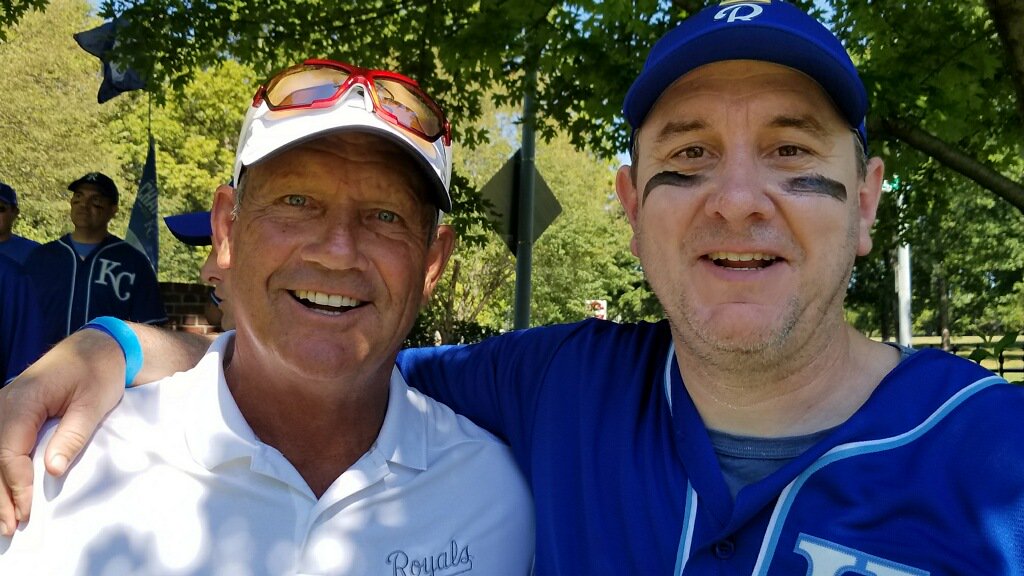 Played in WIFFLE BALL AT THE HOLLOW in KC over the wknd supporting <a href="/Royals/">Kansas City Royals</a> GM Dayton Moore’s charity <a href="/CYITML/">C You In The Major Leagues Foundation</a>. Met <a href="/MLB/">MLB</a> hall of famer <a href="/GeorgeHBrett/">George Brett</a>, all-time great on my sports Mt. Rushmore. Pure class. Still has Cooperstown swing. Amazing wknd/charity. Childhood dream come true.