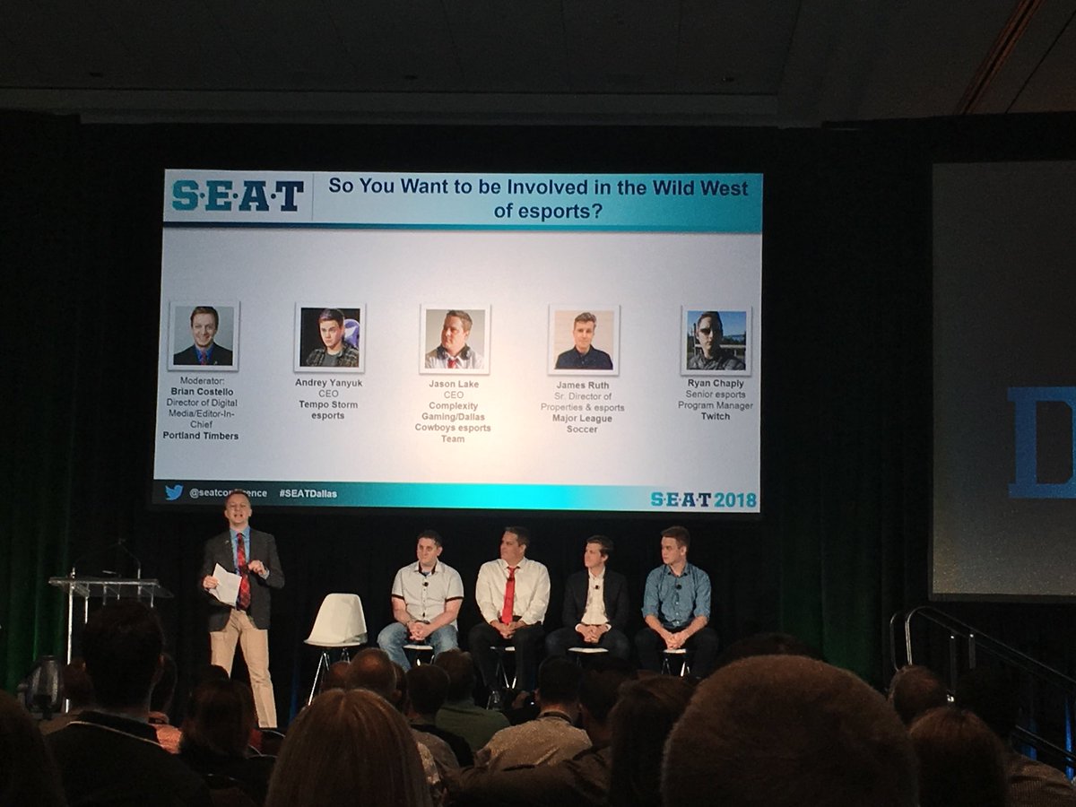 AdAstra_Doc's tweet photo. Day 2 @SEATconference Dallas. Impressed start with diving straight into esports. Great conference sports and tech conference! Anyone from the #SportsBiz community want to connect during the breaks let’s collaborate.
#SEATDallas #Dallas2018 #eSports #technology #innovation https://t.co/XSmzniokHm